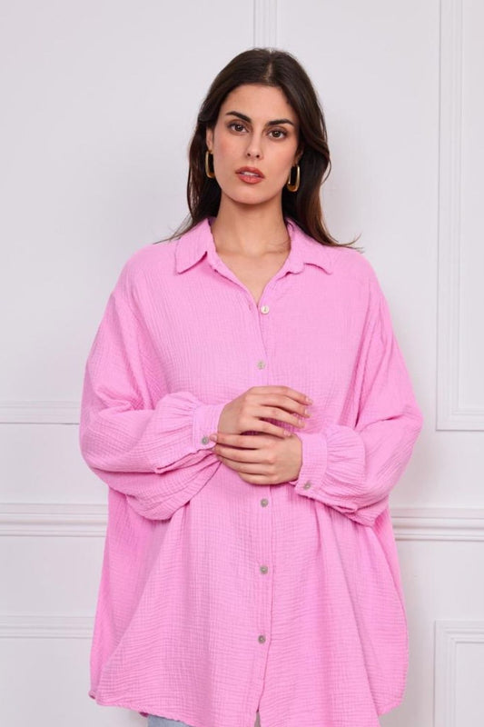 Robe chemise gaze SYDNEY