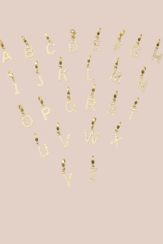 Charms lettre strass G