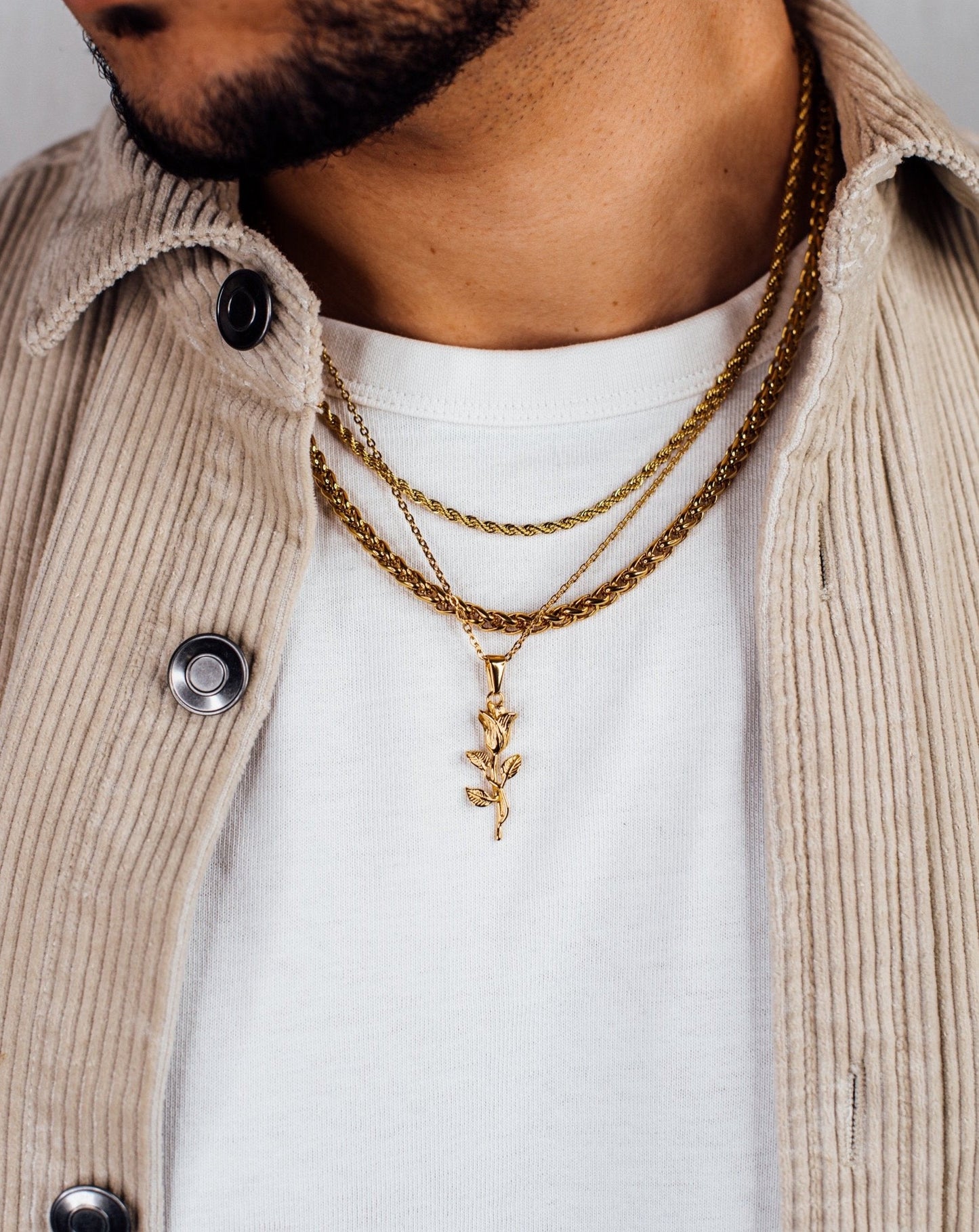 Collier ROSE mixte